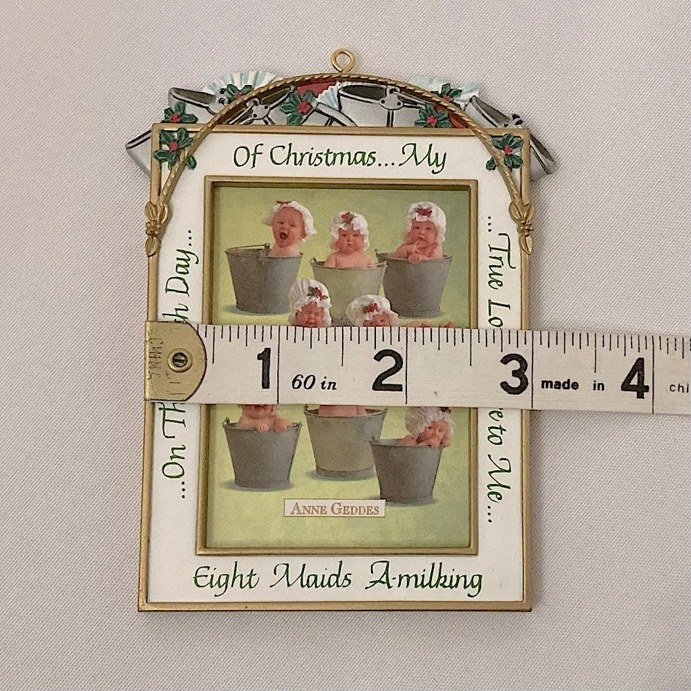 ⭐️ Vintage Anne Geddes On The Eighth Day Of Christmas Ornament